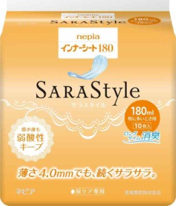 ネピア インナーシート SARAStyle (サラスタイル) 【軽い尿モレの方】 (180ml 10枚)