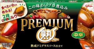 グリコ プレミアム熟カレー 中辛 160g×6個