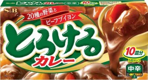 とろけるシリーズ S&B とろけるカレー中辛 180g×5個