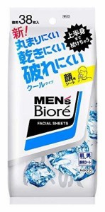 メンズビオレ 洗顔シ-ト ク-ル 卓上タイプ 38枚入 (卓上用 38枚入 × １２点)