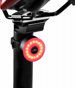 DON PEREGRINO M2 自転車 テールライト 90時間持続, USBで - C 充電式 自転車ライト, IPX5防水 自転車 リアライト と五種の安定したフラ
