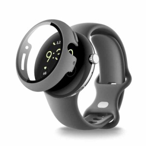 For Google Pixel Watch 2 スマートウォッチ ケース+フィルム 一体型 KONXISA Google Pixel Watch 2 対応 スマートウォッチ PC ケース+強