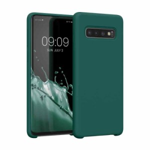 kwmobile スマホケース 対応: Samsung Galaxy S10 ケース - TPU リキッド シリコン カバー - 耐衝撃 傷防止 サラサラ Case (ターコイズグ