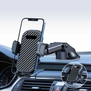 スマホホルダー 車 車 スマホスタンド 車載ホルダー 車安定性アップ 2in1 粘着ゲル吸盤＆送風口兼用 全車種対応 すまほほるだー 車 手帳