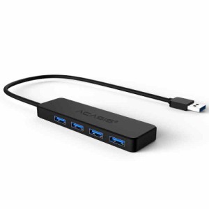 USB3.0ハブ 4ポート USB 3.0高速ハブ 5Gbps高速 USB HUB MicroUSB給電ボード付き バスパワー対応 Ｗｉｎｄｏｗｓ/Ｍａｃ ブラック.