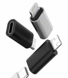 タイプc 変換アダプタ (3個セット)USB C メス Micro usb オス 充電器 コネクタ マイクロusb プラグ アダプター アンドロイド スマホ Andr