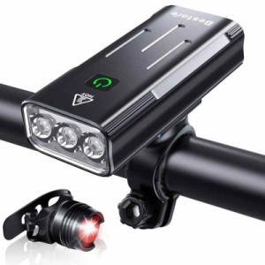 Bestore 自転車 ライト 【大容量5200mAh USB充電式 】 自転車ヘッドライト LED USB充電 防水 800ルーメン 自転車用ヘッドライト テールラ