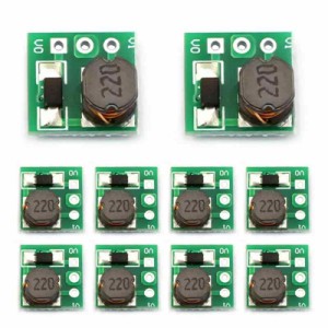 aninako 【10個】 昇圧コンバータ mosfet ブーストコンバータモジュール dcdc コンバーター 高効率 モジュール 昇圧機 1.5V 1.8V 2.5V 3V