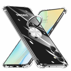 Galaxy 用ケース リング付き 透明 耐衝撃 TPU クリア SC-54A au SCG07 ケース 車載ホルダー対応 全面保護 ギャラクシー 用カバー レンズ