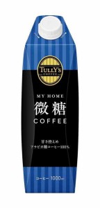 タリーズコーヒー 微糖 キャップ付き 紙パック 1L×6本 MY HOME (マイホーム)