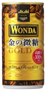 アサヒ飲料 ワンダ 金の微糖 185g×30本 [コーヒー]