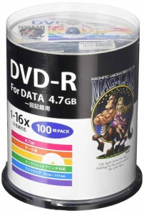 磁気研究所 HIDISC DVD-R データ用 16倍速 4.7GB ホワイトプリンタブル スピンドルケース (スピンドルケース100枚)