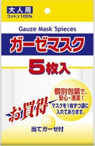 三次元マスク ガーゼマスク 大人用 5枚入