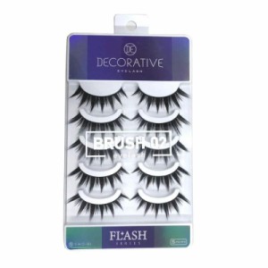 DECORATIVE EYES(デコラティブアイズ) DECORATIVE EYELASH デコラティブアイラッシュ つけまつげ 上まつげ用 FLASHシリーズ BRUSH ブラッ