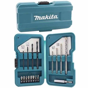 マキタ(Makita) ドリルビット ドライバービット ソケット 17本セット ケース付 D-53693 鉄工用ドリルビット コンクリート用ドリルビット 