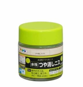 アサヒペン 塗料 ペンキ 水性 つや消しニス 100ML つや消しクリヤ 水性 低臭 速乾性 屋内用 シックハウス対策品 日本製