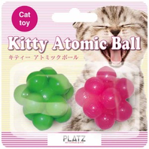 PLATZ PET SUPPLIES & FUN 猫用おもちゃ キティーアトミックボール 2P