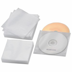 エレコム DVD BD CDケース 不織布 両面収納 60枚入 120枚収納可 ホワイト CCD-NWB120WH