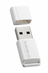 エレコム SSD 外付け 250GB USB3.2 (Gen1) 小型USBメモリ型 ホワイト ESD-EXS0250GWH