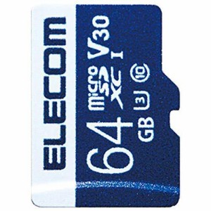 エレコム MicroSDXCカード データ復旧サービス付 ビデオスピードクラス対応 UHS-I U3 80MB s 64GB MF-MS064GU13V3R
