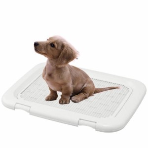 アイリスオーヤマ(IRIS OHYAMA) 犬 トイレ メッシュカバー付 フチもれしにくいトレーニングペットトレー ワイド 銀イオン配合 抗菌 アイ