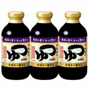 桃屋 つゆ大徳利 400ml×3個【めんつゆ 濃縮2倍 蕎麦つゆ 厚削り節 】