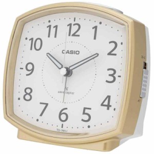 CASIO(カシオ) 置時計 電波時計 アナログ ベル音アラーム Sゴールド・TQ-740J-9JF