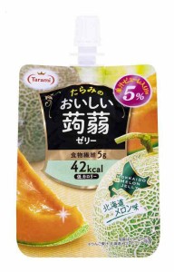 たらみ おいしい蒟蒻ゼリー 北海道メロン味 150g ×6個