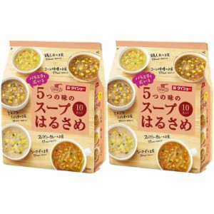 ダイショー 【 2袋 セット 】 バラエティ広がる 5つの味の スープ はるさめ 10食入×2袋 市販