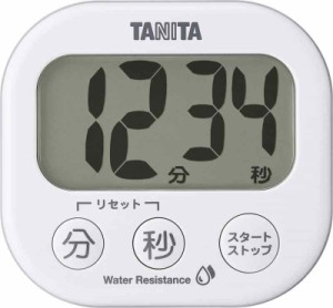 タニタ キッチン タイマー マグネット付き 大画面 100分 でか見えタイマー (ホワイト)