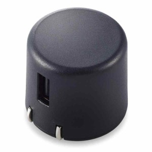 エレコム USB コンセント 充電器 9W USB-A×1 【 iPhone (iPhone13シリーズ対応) / Android/タブレット 対応 】 (ブラック, 1)充電器単体