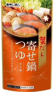 モランボン 蟹だし寄せ鍋つゆ 白みそ味 750g ×10袋
