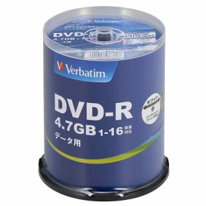 Verbatim バーベイタム 1回記録用 DVD-R 4.7GB (100枚)