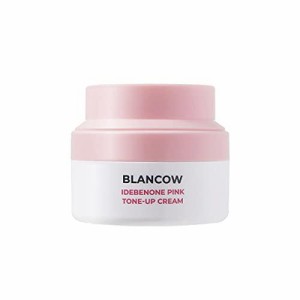 BLANCOW イデベノン ピンク トーンアップ クリーム 60mL 天然ピンク色 カラミンパウダー ビタミンB21 ナイアシンアミド 配合【 韓国 人気