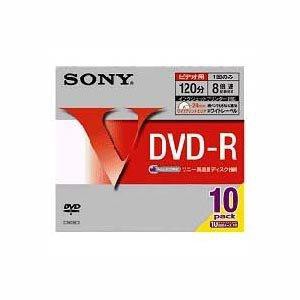 SONY DVD-R ディスク 録画用 120 分 8倍速 10枚入り 5ミリケース 10DMR12HPSS