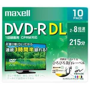 マクセル(Maxell) 録画用DVD-R２層 DUAL LAYER（2〜8倍速 CPRM対応） DRD215WPE.10S