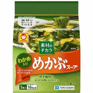 東洋水産 マルちゃん 素材のチカラ めかぶスープ (4.7g×5食)×6袋入