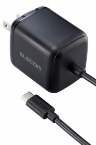 エレコム 充電器 Type-C 65W USB PD対応 USB-C ケーブル一体型 2m 折りたたみ式プラグ PSE認証 【 iPhone 15 / Macbook/ノートパソコン 