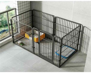 ペットサークル 犬 ペットフェンス サークルケージ ドア付き 室内 屋外 置くだけ 柵 自立 ケージ 小型犬 セットドア付 6枚 接続式 簡単組