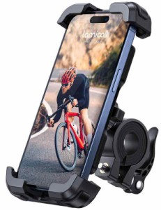 Lamicall 片手操作 自転車 スマホ ホルダー スタンド: 簡単取付 スマホ自転車ホルダー, ロードバイク スマホホルダー, クロスバイク用 携