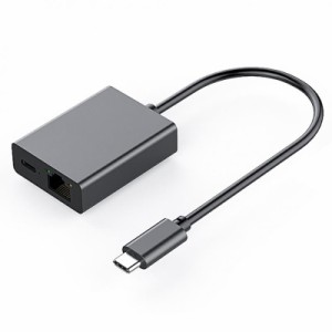 GAROGYI USB C LAN 有線LANアダプター 1000Mbps・PD 60W対応 2-in-1【1Gbe超高速通信＆超高速充電対応】MacBook Pro/MacBook Air/Galaxy/