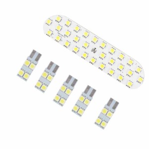 トヨタ アクア AQUA LED ルームランプ NHP10 マイナー前 専用 led ランプ 高輝度 明るさ調節 6点セット 室内灯 白 SMD (アクアNHP10 マイ