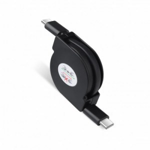 Viviber USB C-USB C 急速充電ケーブル 巻取り式 伸縮自由 PD60Ｗ対応 タイプc アンドロイド ケーブル Type-c スマホ PDケーブル Android