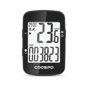 COOSPO サイクルコンピュータ GPS サイコン 無線 サイクリングコンピュータ ワイヤレス 自転車スピードメーター バッテリー内臓 アプリ対