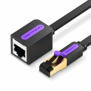 RJ45 Cat7イーサネット延長ケーブル、VENTIONイーサネットケーブル延長ケーブルCat7延長パッチケーブルRJ45コードシールドメスコネクタ (