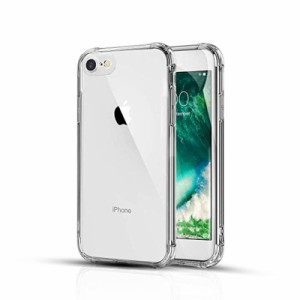 JACRON iPhone 8 Plus/ 7 Plus ケース ソフト TPU 耐衝撃 Qi充電対応 黄変防止 iPhone 8 Plus/ 7 Plus クリアカバー