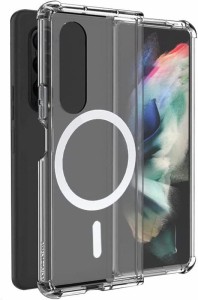 Galaxy Z Fold4 MagSafe対応ケース マグネット リング 内蔵 携帯ケース 米軍 MIL 規格 カバー スマホケース for Samsung Galaxy ギャラク
