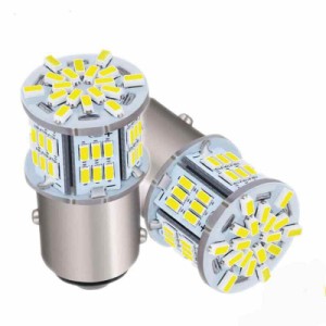 3014SMD S25 LEDバルブ LEDライト 車用 LEDランプ 54連SMD 汎用 変換 超高輝度 12V/24V (S25 ダブル球(2個セット))