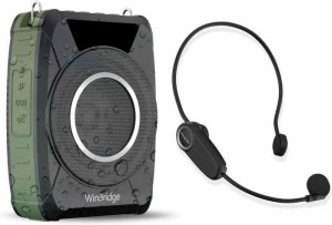 W WINBRIDGE 拡声器 20W ポータブル拡声器 IPX6防水 録音/USB/AUX入力/TFカード/ミュート/sosアラーム機能 音楽再生 小型スピーカー PAシ