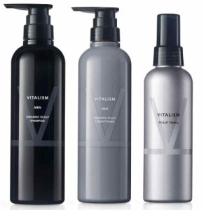 バイタリズム(VITALISM) スカルプケア シャンプー＆コンディショナー&トニック セット for MEN (男性用) 大容量 ポンプ式 (リニューアル